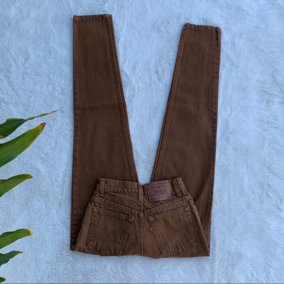 Vintage high waist brown Levi’s 512s - Picture 6 of 8